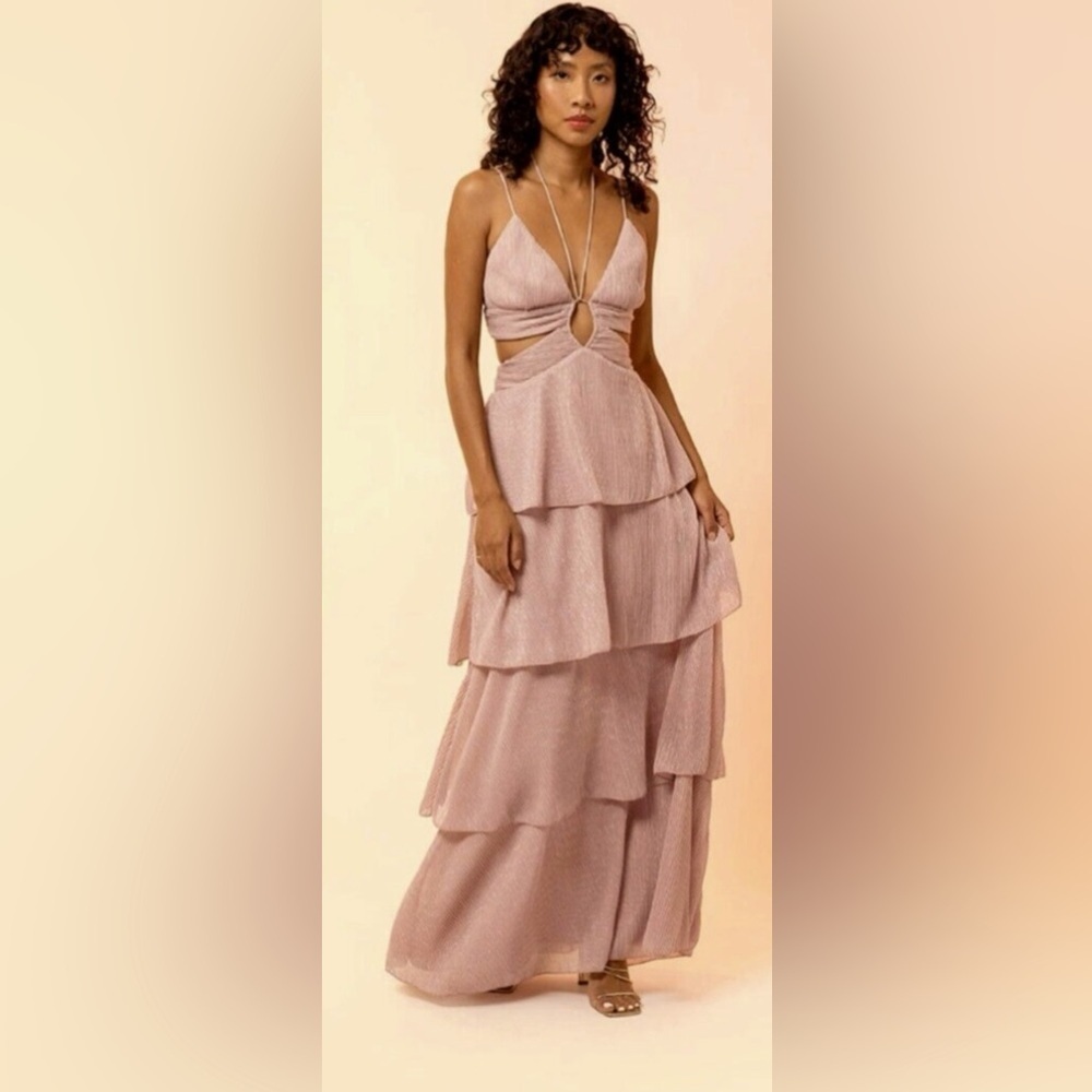 LINE & DOT - REVOLVE SONIA TIERED MAXI DRESS Size L